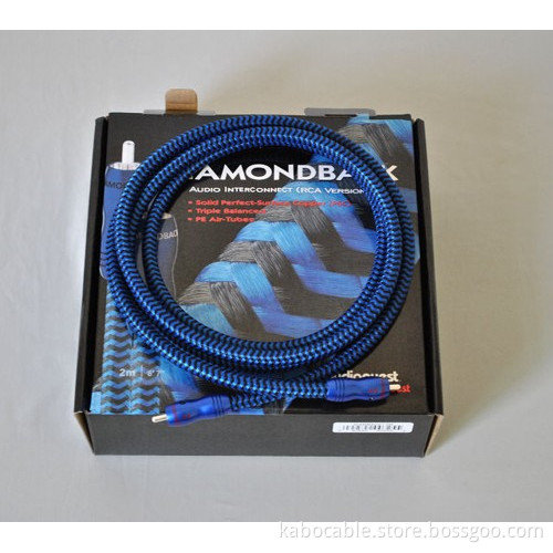AudioQuest Diamondback hifi rca interconnect with original box 1M